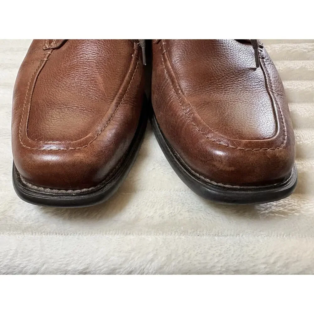 Johnston & Murphy Men’s 9.5 Sheepskin Leather Lace Up Dress Shoe J & M Flex